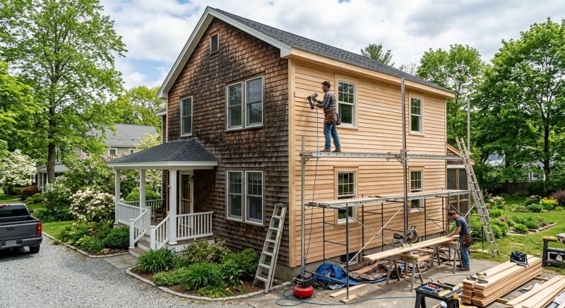 Wood Siding Replacement project example